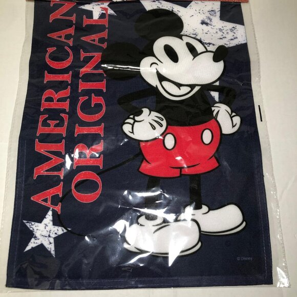 Disney Mickey Mouse Garden Flag "American Original" 4th Of July Patriotic USA - Picture 2 of 6